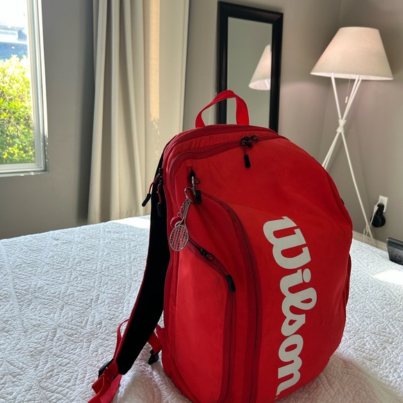 Wilson Bold Red Tennis Backpack - Picture 2 of 9